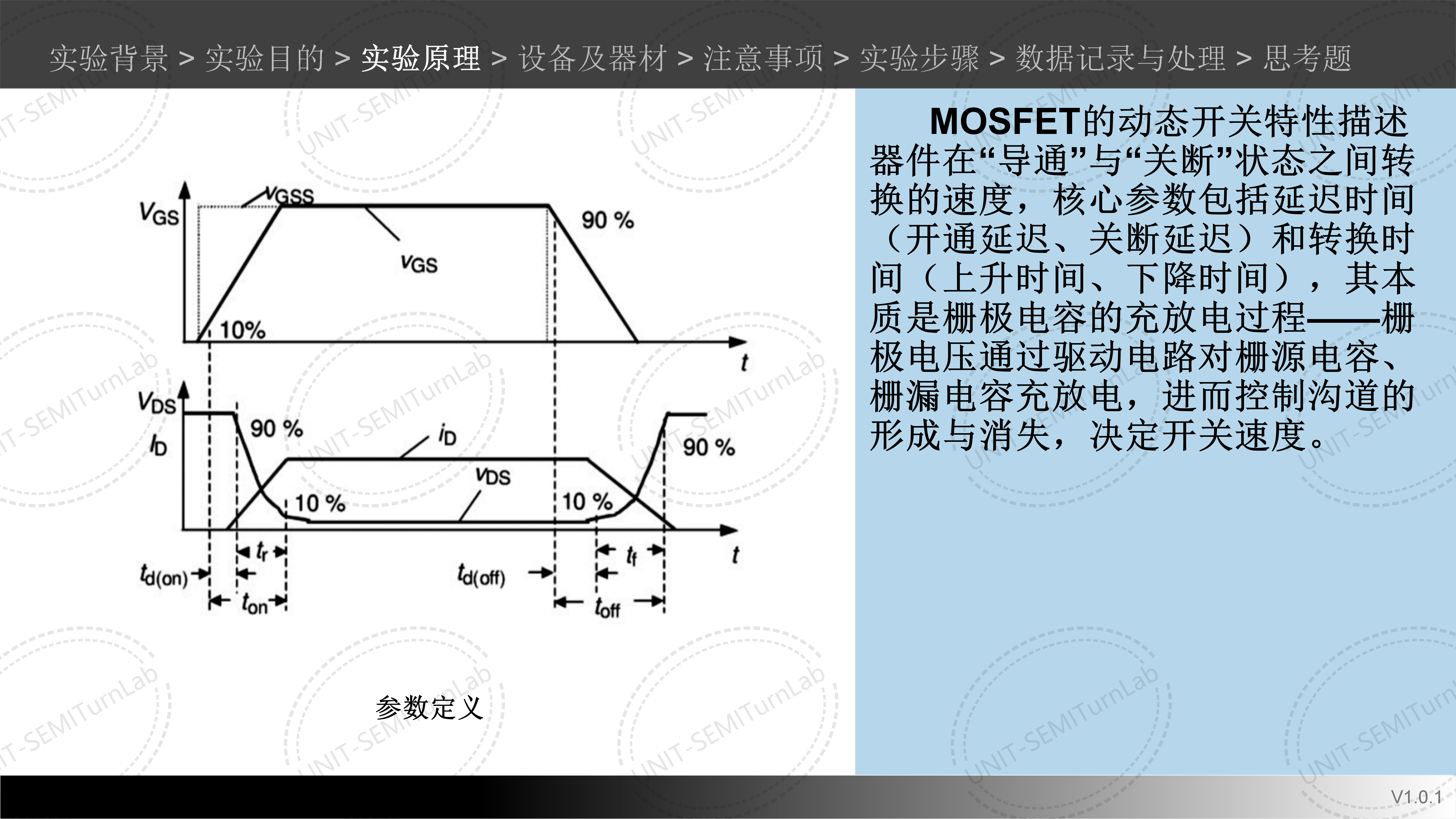 场效应晶体管动态开关特性测试